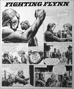 Fighting Flynn - Punch Bag art by Carlos Roume