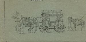 Transport Sketch art by Fortunino Matania