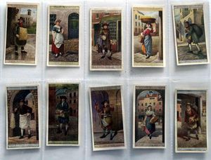 Full Set of 25 Cigarette Cards: Cries of London (1913) by Various
