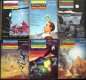 Fantasy & Science Fiction: 1955 - Volume 9, #1 - #6 (6 issues)