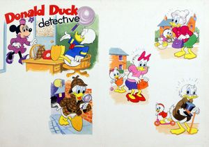 Donald Duck Detective art by Disney Studio