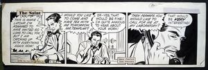 The Saint Daily Strip art by John Spranger