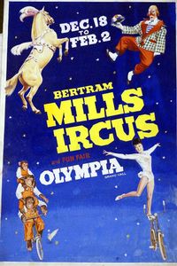 Bertram Mills Circus original poster art 1 art by 20th Century unidentified artist