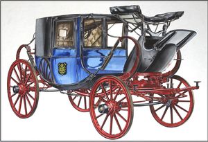 The Globetrotter: The Travelling Chariot art by 20th Century unidentified artist