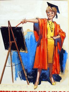 School Friend Picture Library - Teacher Knows Best art by Michel Atkinson