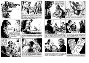King Solomon's Mines Pages 3 and 4 (two pages) art by Bill Baker