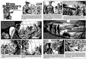King Solomon's Mines Pages 13 and 14 (two pages) art by Bill Baker