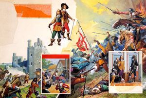 The English Civil War art by Severino Baraldi