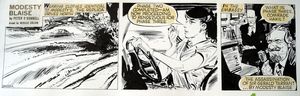 Modesty Blaise daily strip 6469a art by Neville Colvin