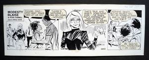 Modesty Blaise Daily Strip #5642 art by Neville Colvin