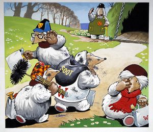 The Wombles: Dirty Business (TWO pages) art by Jesus Blasco