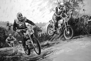 Motocross art by Graham Coton
