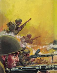 War Picture Library cover #99  'Spearhead' art by Nino Caroselli