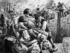 Sir Walter Raleigh The Supreme Hero art by Cecil Doughty