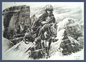 Simon Bolivar art by Cecil Doughty