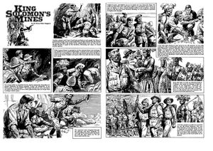 King Solomon's Mines Pages 29 and 30 (two pages) art by Cecil Doughty