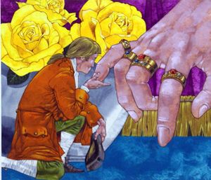 Gulliver's Travels: Voyage to Brobdingnag - Kiss the Rings art by Richard Hook