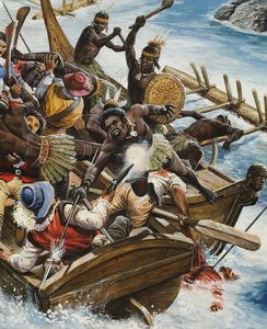 Massacre at Murderers' Bay art by Oliver Frey