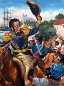 Simon Bolivar art by Andrew Howat