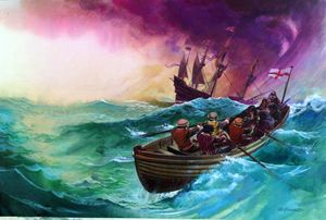 Peter Carder and Francis Drake art by Andrew Howat