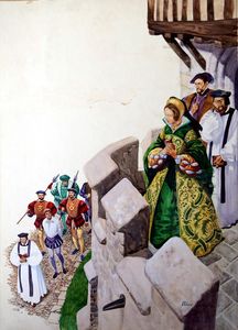 Lady Jane Grey In The Tower Of London art by Peter Jackson