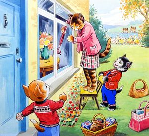 Num Num - Locked Out! art by Gordon Hutchings