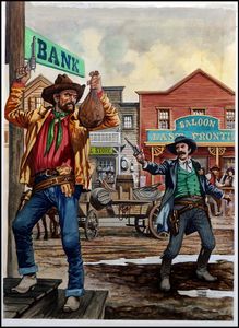 Hold Em High (TWO pages) art by Peter Jackson