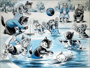Num Num - Blue Pool art by Gordon Hutchings