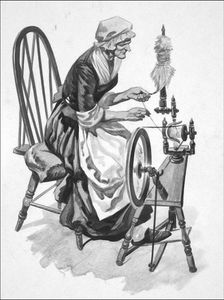 Spinning Wheel art by Peter Jackson