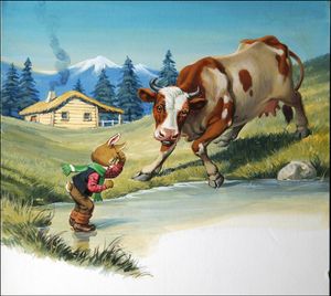 Brer Rabbit and the Hard Water art by Virginio Livraghi