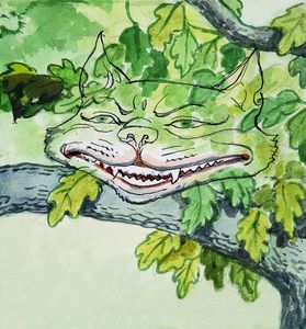 The Cat's Grin Remained Some Time: Alice in Wonderland 41 art by Philip Mendoza