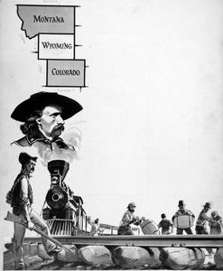 General Custer and the Making of America art by Angus McBride
