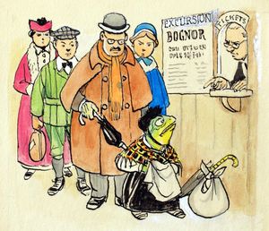 The Wind in the Willows: Toad at the Station art by Philip Mendoza
