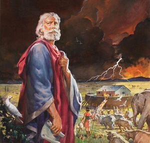 Noah's Flood art by James E McConnell