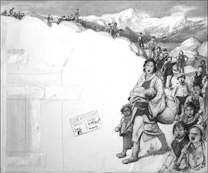 March of the Little Children art by John Millar Watt
