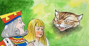 The Cheshire Cat: Alice in Wonderland 52a art by Philip Mendoza