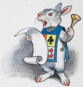 The White Rabbit: Alice in Wonderland 67 art by Philip Mendoza
