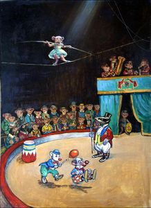 At The Circus art by Philip Mendoza