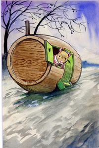 Katie Travels by River art by Philip Mendoza