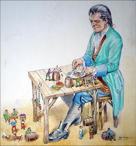 Gulliver - Table For One art by Philip Mendoza