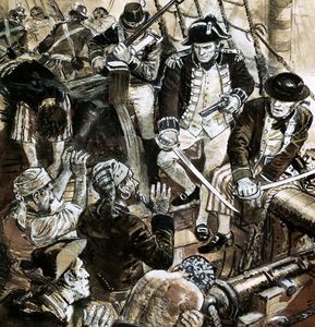 The Boarding Party art by Ken Petts