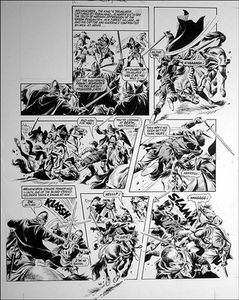Robin of Sherwood: Die Outlaw (TWO pages) art by Mike Noble