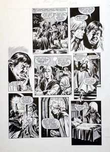 Robin of Sherwood art from Look In #26 page 20 art by Mike Noble