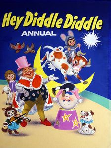Hey Diddle Diddle - book cover art by William Francis Phillipps