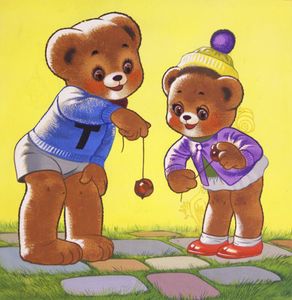 Teddy Bear: Conkers art by William Francis Phillipps