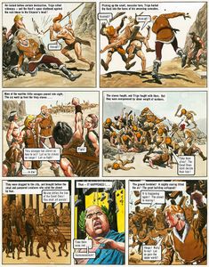 The Trigan Empire: Look and Learn issue 634 (9 March 1974) - Earthquake! art by Miguel Quesada