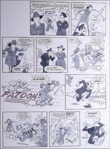 Inspector Gadget: Keep Off the Grass (TWO pages) art by Arthur Ranson