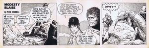 Modesty Blaise daily strip #2585 - The Outback Will Kill You art by Enric Badia Romero