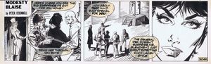 Modesty Blaise daily strip #3044 - Built Special For You! art by Enric Badia Romero