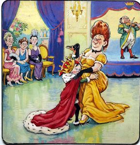 Norman Gnome Dancing King art by Geoff Squire